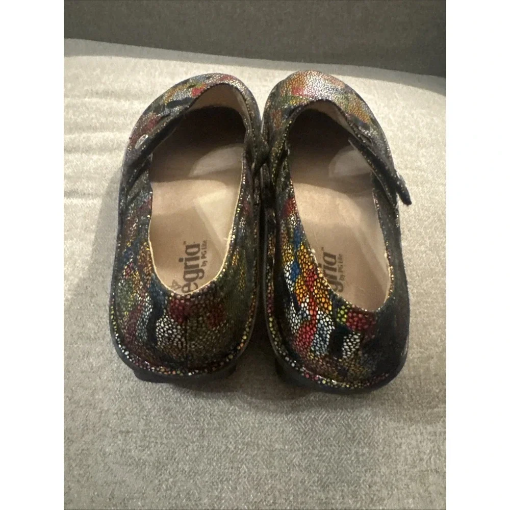 Algeria FEL-180 Mary Jane Stained Glass Shoes Hook & Loop Strap  EU Sz 41 US 9.5 - Picture 12 of 13